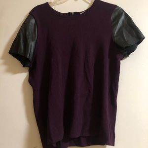 DKNY Purple and Black top, Size XL